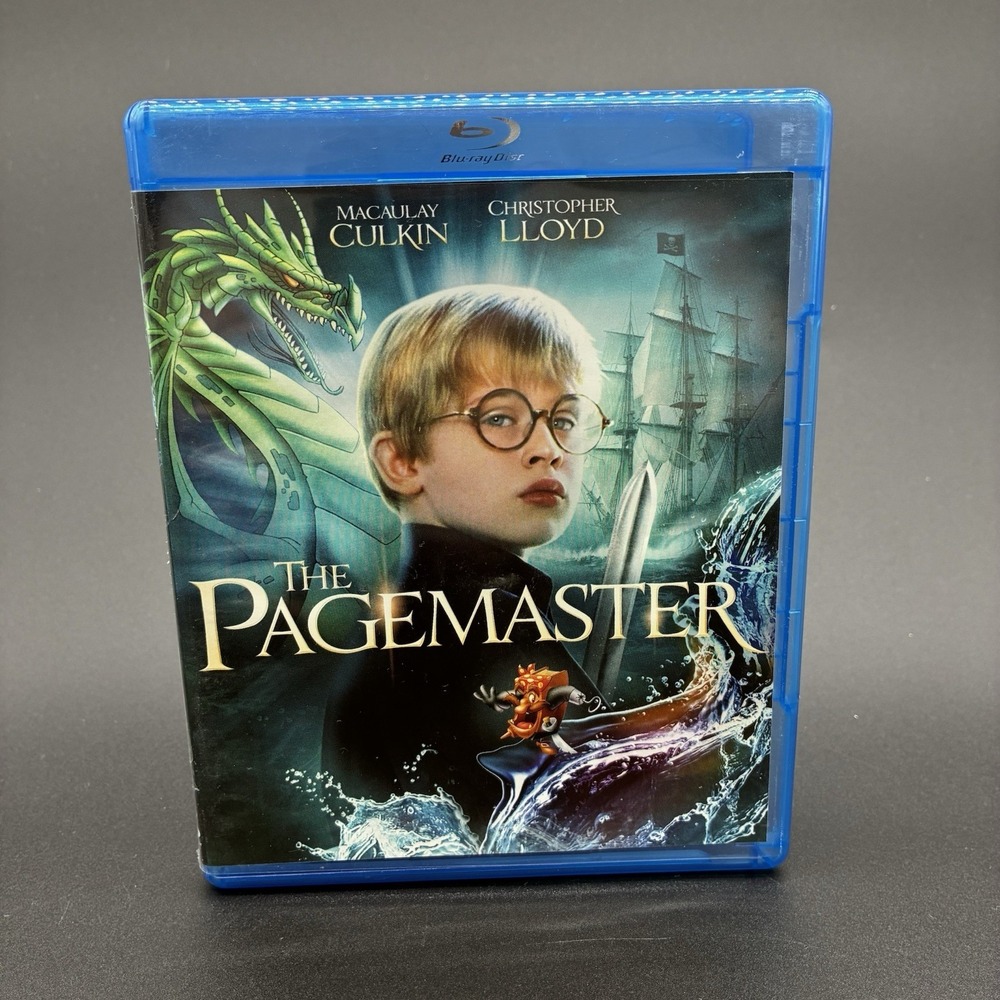 The Pagemaster Blu-ray 1994 Macaulay Culkin Christopher Lloyd Rare OOP